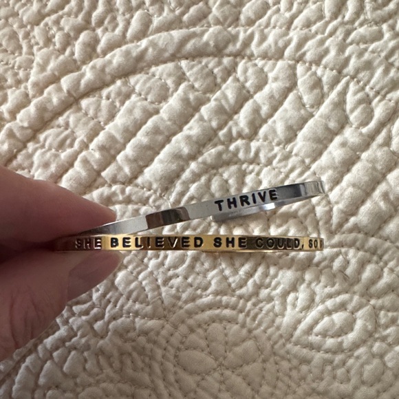MantraBand Jewelry - MantraBand Silver and Gold Motivational Bracelets